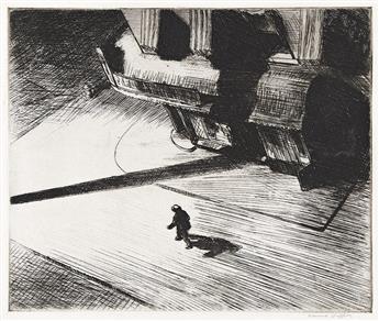 EDWARD HOPPER Night Shadows.                                                                                                                     